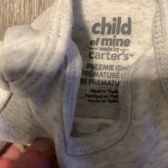 Lot of 3 baby boy, one piece- made by Child of mine/Carter’s- size PREEMIE - Picture 4 of 11